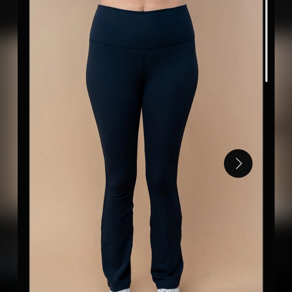 White Birch Wide Waistband Wide Leg Soft Knit Leggings